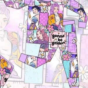 BAMBOO Kids Matching Set - Purple and Yellow